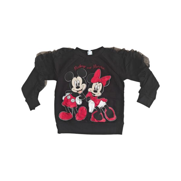 Black Minnie Sweatshirt - Girls