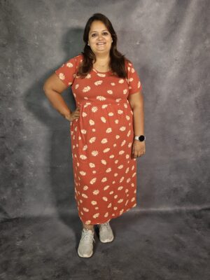 PLUS SIZE Comfy Wear (NonFeeding) - Brick Floral