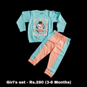 Baby Girls Pant Set - (3-6 Months) - 02