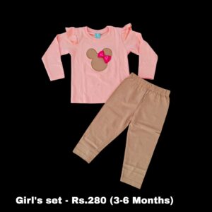 Baby Girls Pant Set - (3-6 Months) - 01