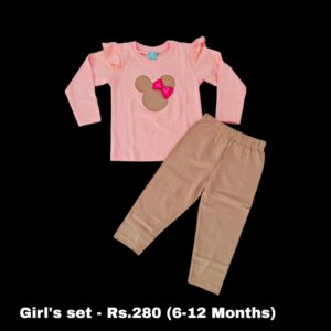 Baby Girls Pant Set - (6-12 Months) - 01