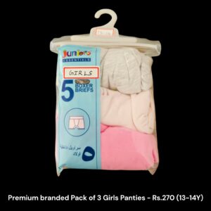 Girl's Panties  - Pack of 3 Panties (13-14Y) - 01