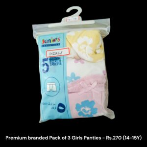 Girl's Panties  - Pack of 3 Panties (14-15Y) - 03