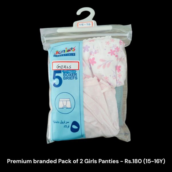 Girl's Panties  - Pack of 3 Panties (15-16Y) - 04