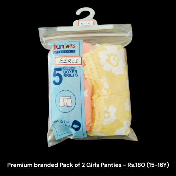 Girl's Panties  - Pack of 3 Panties (15-16Y) - 02