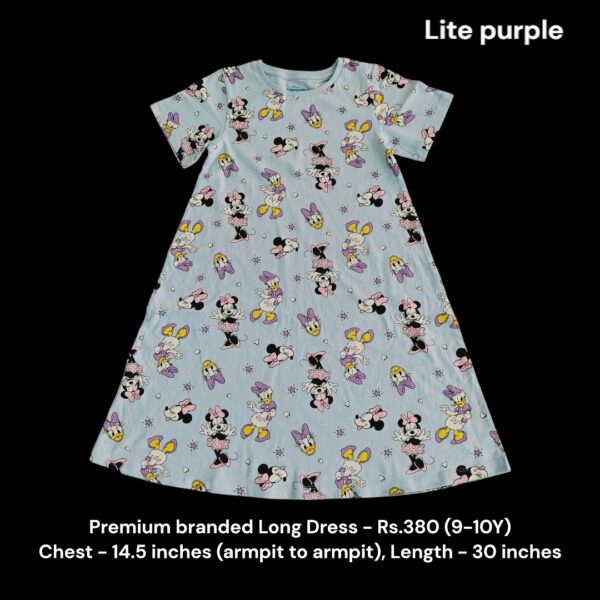 Premium Branded Long Dress - (9-10Y) -01