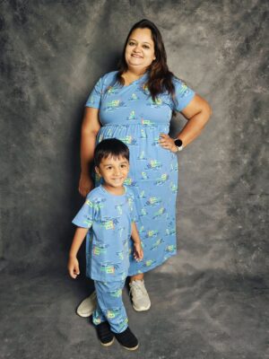 Twinning Set - Blue Crocs