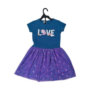 Fancy Net Frock - Love Unicorn