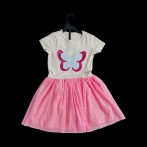 Fancy Net Frock - Butterfly