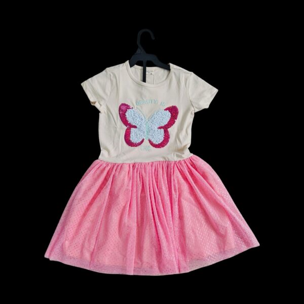 Fancy Net Frock - Butterfly