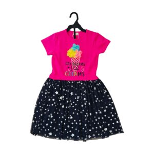 Fancy Net Frock - IceCream