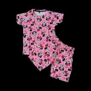 Gocasuals Brand Unisex Short Set - Pink Minnies