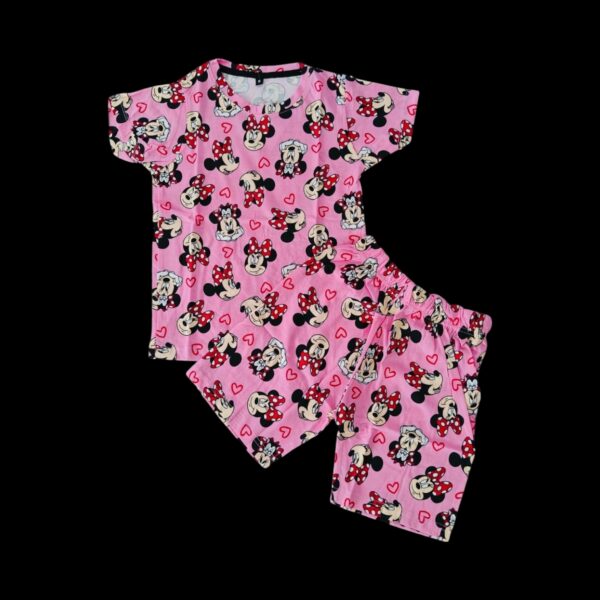 Gocasuals Brand Unisex Short Set - Pink Minnies