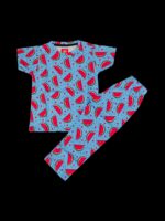Unisex Co-Ord Pant Set - Blue Watermelon