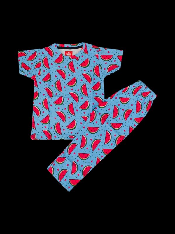 Unisex Co-Ord Pant Set - Blue Watermelon