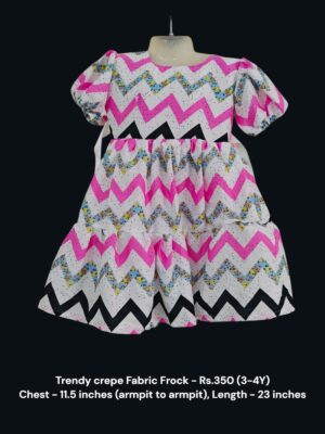 Trendy Crepe Frocks (3-4Y) - 01