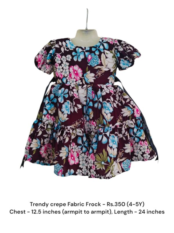 Trendy Crepe Frocks (4-5Y) - 02