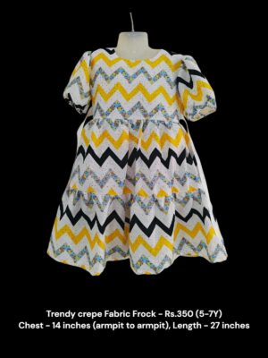 Trendy Crepe Frocks (5-7Y) - 01