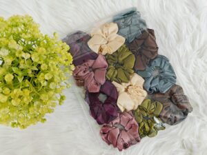 Satin Scrunchies(Pack of 12)  - 02