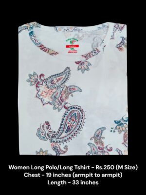 Women's Long Polo/T-shirt (M Size) - 07