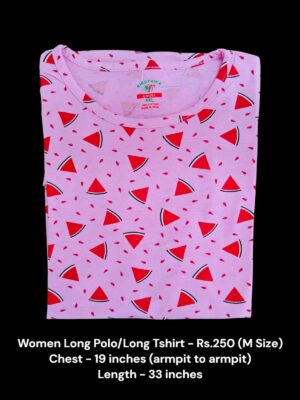 Women's Long Polo/T-shirt (M Size) - 06