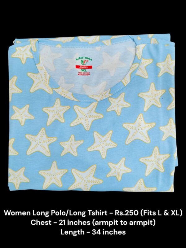 Women's Long Polo/T-shirt (L/XL Size) - 10