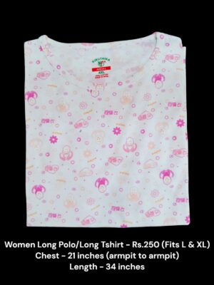 Women's Long Polo/T-shirt (L/XL Size) - 09
