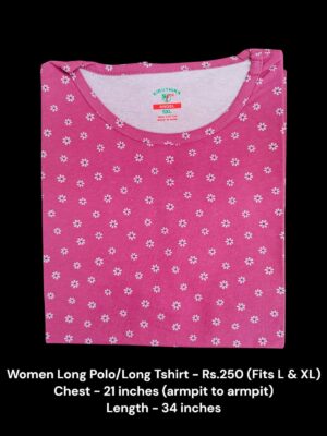 Women's Long Polo/T-shirt (L/XL Size) - 04