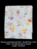 Women's Long Polo/T-shirt (L/XL Size) - 02