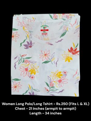 Women's Long Polo/T-shirt (L/XL Size) - 02
