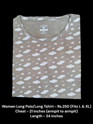 Women's Long Polo/T-shirt (L/XL Size) - 01