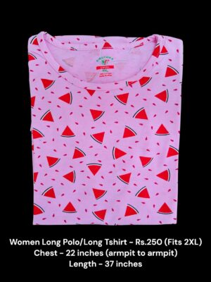 Women's Long Polo/T-shirt (2XL Size) - 10