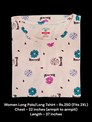 Women's Long Polo/T-shirt (2XL Size) - 01