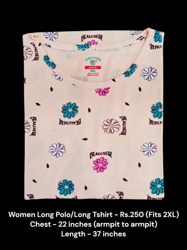 Women's Long Polo/T-shirt (2XL Size) - 01