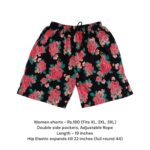 Women Shorts - 23 (XL/2XL/3XL)