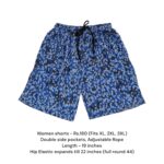 Women Shorts - 13 (XL/2XL/3XL)