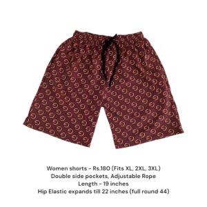 Women Shorts - 12 (XL/2XL/3XL)
