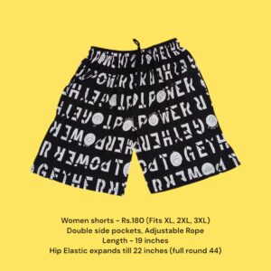 Women Shorts - 10 (XL/2XL/3XL)