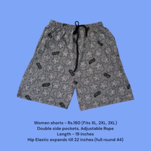 Women Shorts - 03 (XL/2XL/3XL)