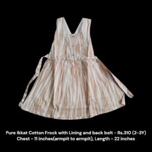 Pure Ikkat Cotton Frock (2-3Y) - K01
