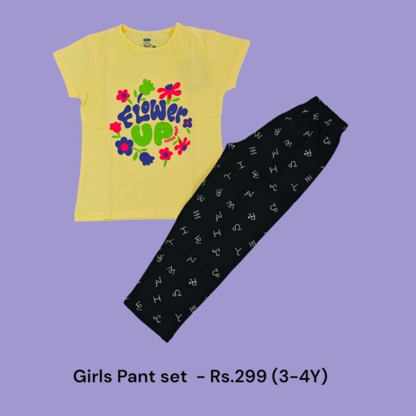 Girls Pant Set - (3-4 Years) - 01