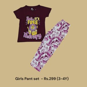 Girls Pant Set - (3-4 Years) - 05
