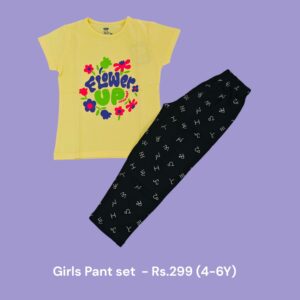 Girls Pant Set - (4-6 Years) - 01