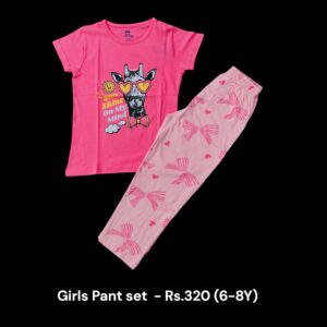 Girls Pant Set - (6-8 Years) - 01