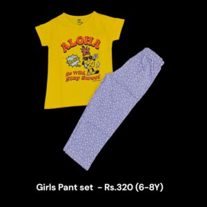 Girls Pant Set - (6-8 Years) - 03