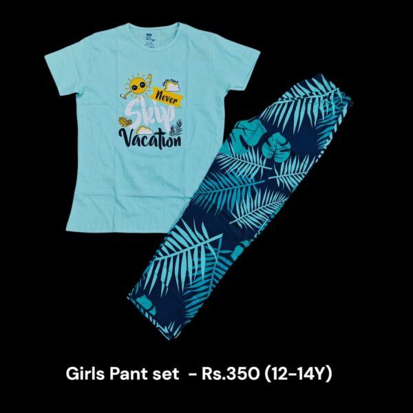 Girls Pant Set - (12-14 Years) - 01