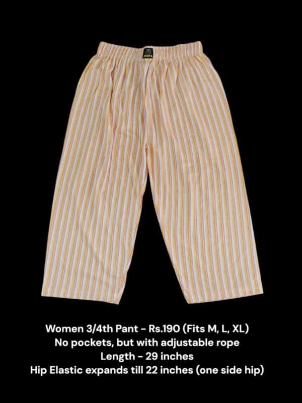 Women's 3/4th Pant (M/L/XL Size) - 02