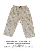 Women's 3/4th Pant (M/L/XL Size) - 01