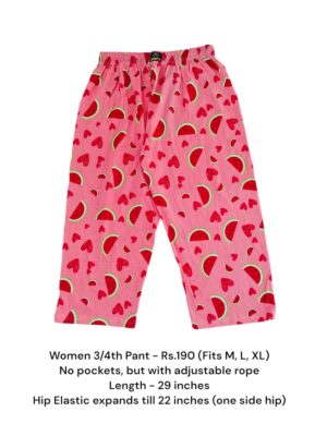 Women's 3/4th Pant (M/L/XL Size) - 03