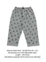 Women's 3/4th Pant (M/L/XL Size) - 05